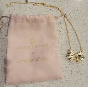Kendra Scott x Loveshackfancy bow necklace